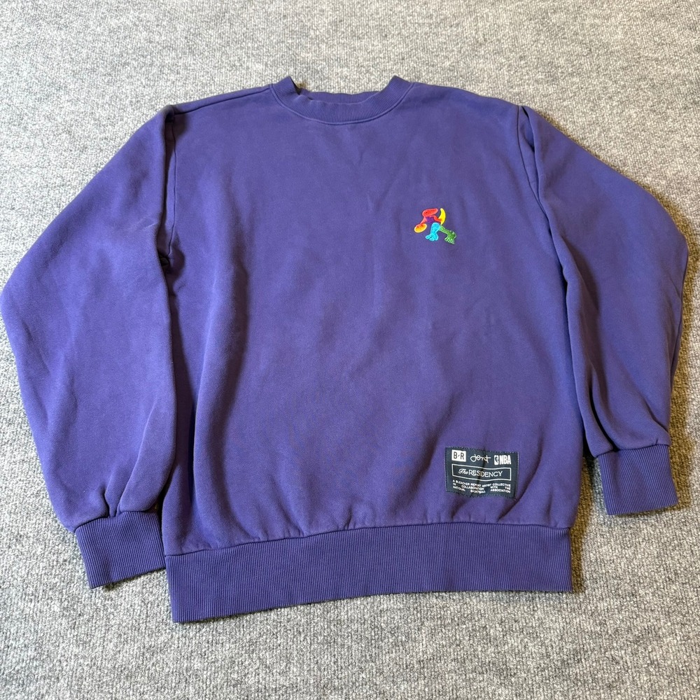 Toronto Raptors x Demit Omphroy B/R The Residency Crewneck Sweatshirt Mens Small